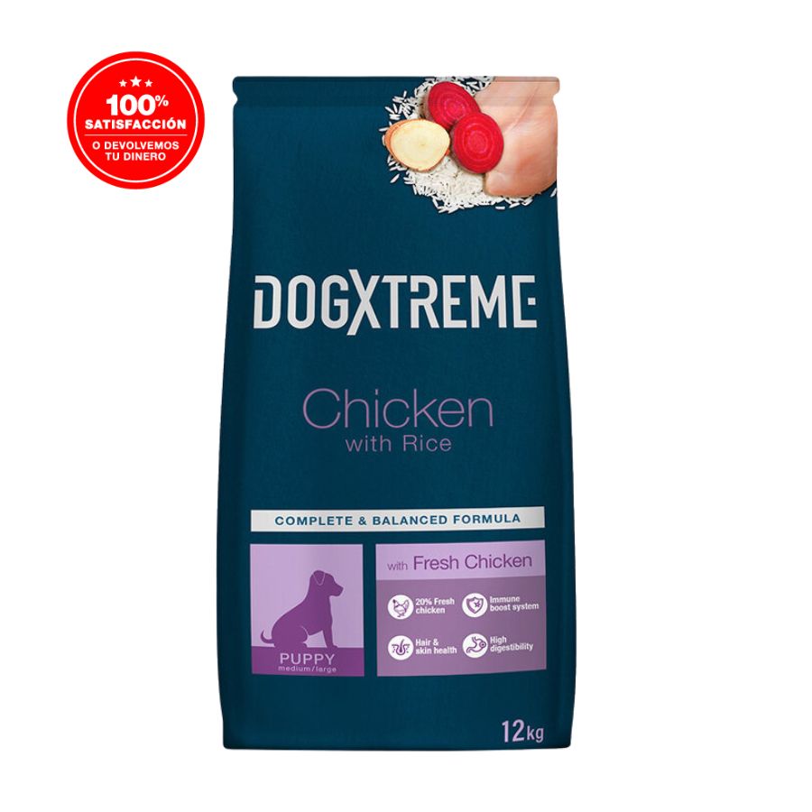 Dogxtreme Puppy Chicken & Rice alimento para perro, , large image number null